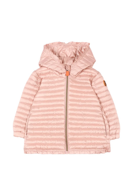  Save The Duck Kids Hooded Quilted Jacket - Pink 