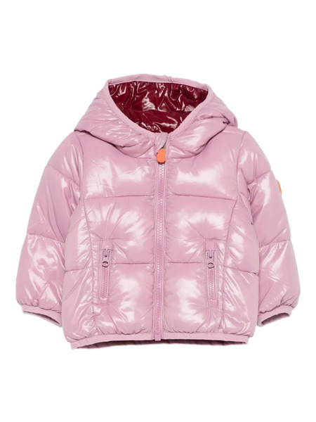  Save The Duck Kids Hooded Zip-up Jacket - Pink 