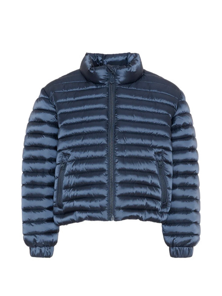  Save The Duck Kids Zip Quilted Jacket - Blue 
