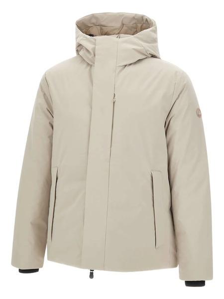  Save The Duck Logo-patch Padded Jacket - Neutrals 
