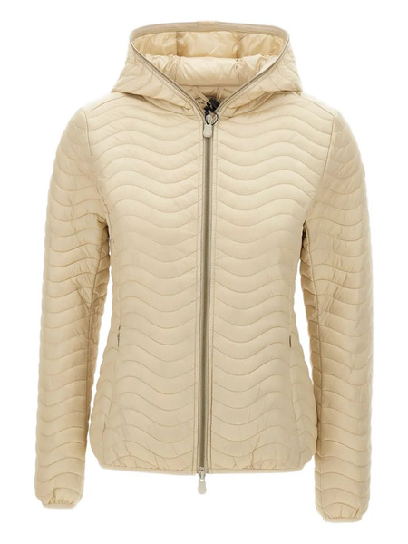  Save The Duck Quilted Hooded Jacket - Neutrals 