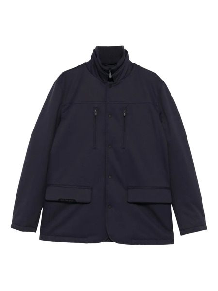  Save The Duck Stand-collar Multi-pocket Coat - Blue 