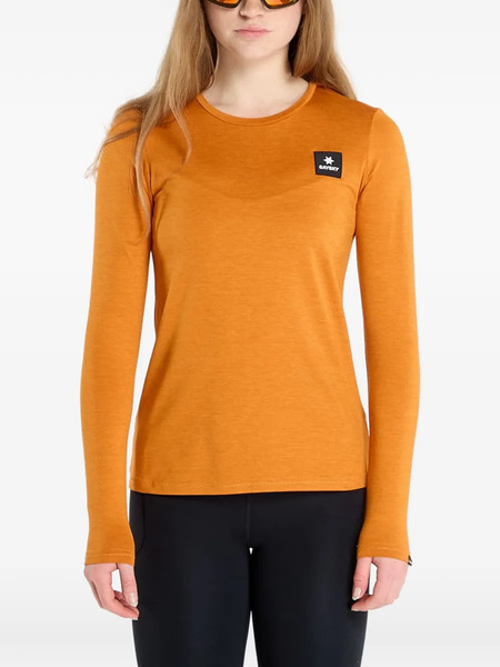  Saysky Reflective Logo Long-sleeve T-shirt - Orange 