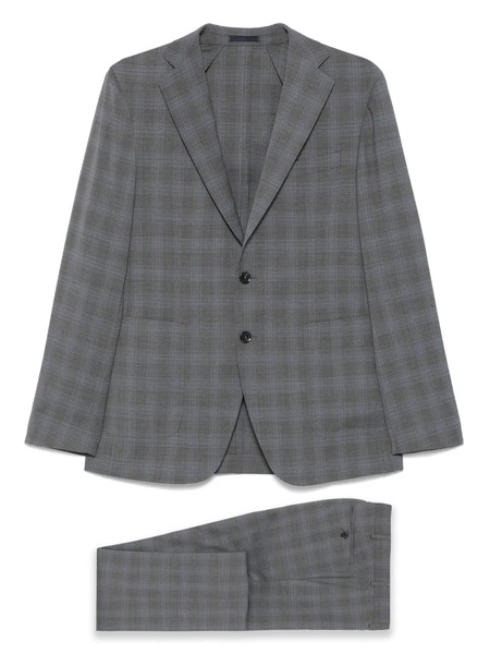  Scabal Checked Suit - Grey 