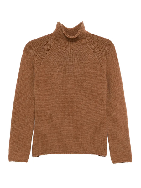  Scaglione Mock-neck Raglan-sleeve Sweater - Brown 