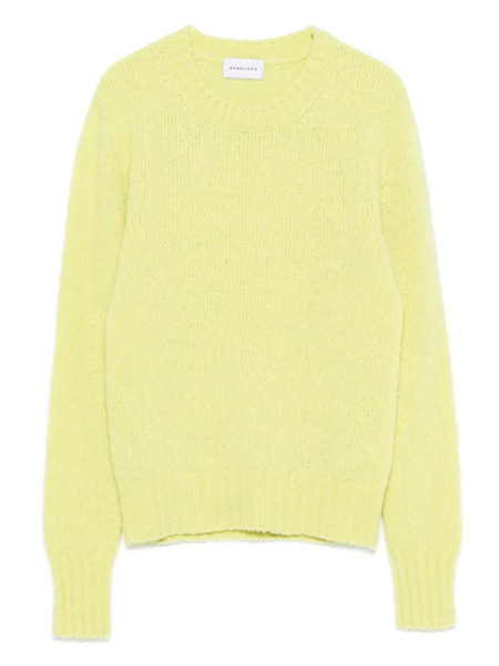  Scaglione Round-neck Long-sleeve Sweater - Yellow 