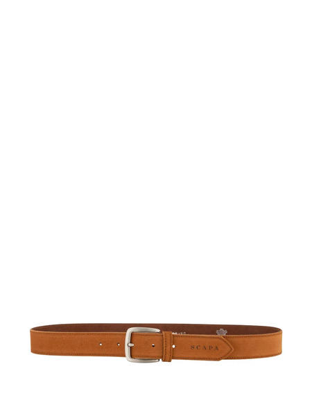  Scapa Suede Leather Belt - Brown 
