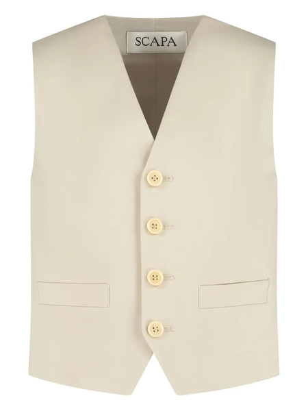  Scapa V-neck Waistcoat - Neutrals 