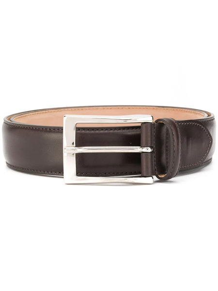  Scarosso Classic Square Buckle Belt - Brown 
