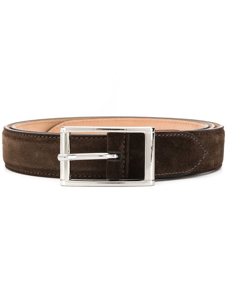  Scarosso Classic Square Buckle Belt - Brown 