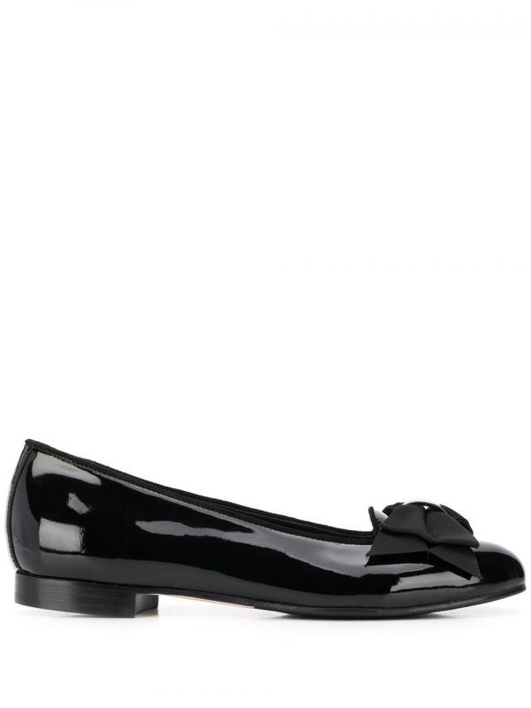  Scarosso Cloe Ballerina Shoes - Black 