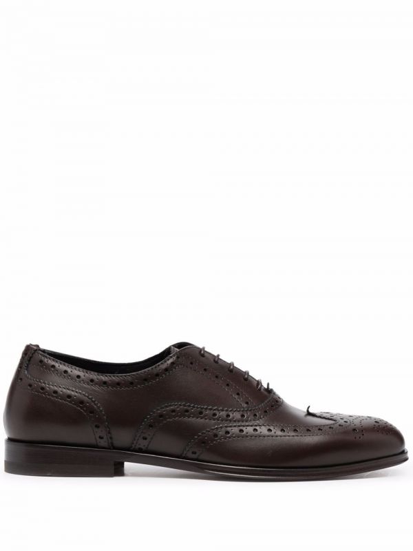  Scarosso Judy Lace-up Leather Brogues - Brown 