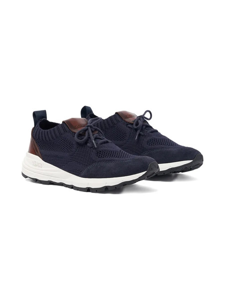  Scarosso Knit Mesh Athletic Sneakers - Blue 