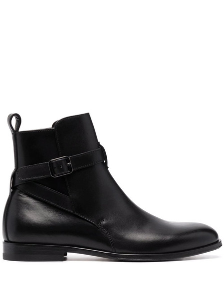  Scarosso Lara Buckled Ankle Boots - Black 