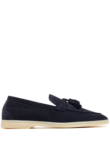  Scarosso Leandra Suede Loafers - Blue 