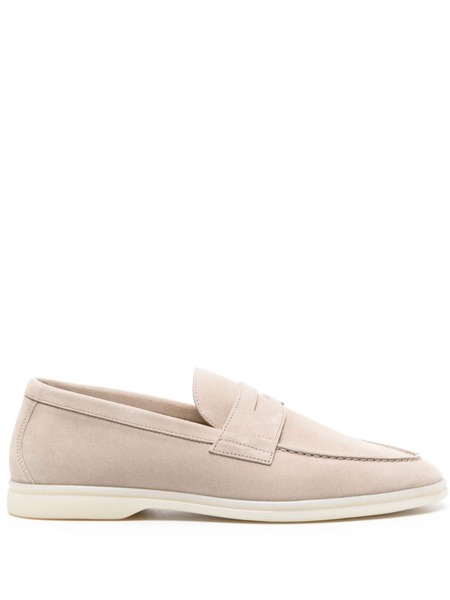  Scarosso Luciano Suede Loafers - Neutrals 