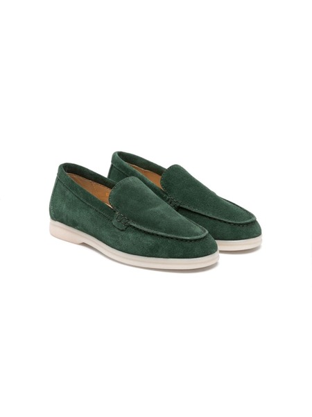  Scarosso Ludovica Slip-on Suede Loafers - Green 
