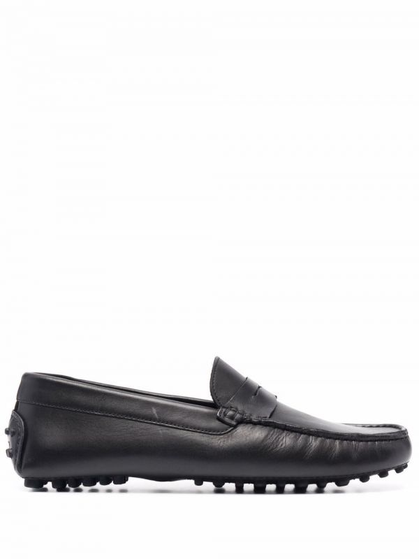  Scarosso Michael Square-toe Loafers - Black 