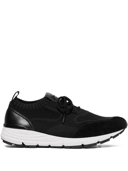  Scarosso Robbie Knitted Suede Sneakers - Black 