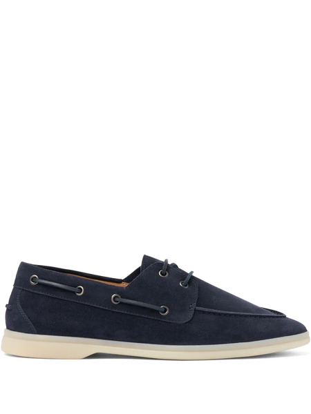  Scarosso Suede Boat Shoes - Blue 