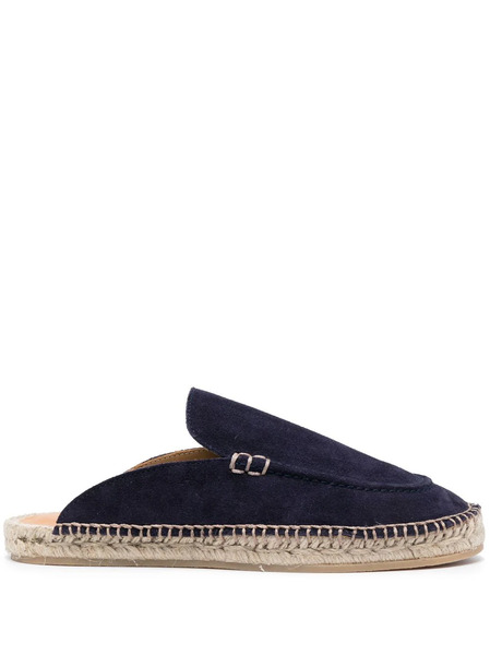  Scarosso Suede Jute-sole Espadrilles - Blue 