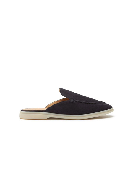  Scarosso Suede Slippers - Blue 