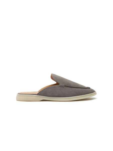  Scarosso Suede Slippers - Grey 