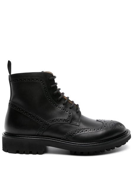  Scarosso Thomas Leather Boots - Black 