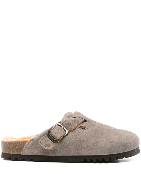  Scholl Fae Suede Mules - Grey 