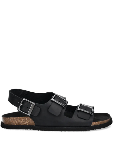  Scholl Gaston Leather Sandals - Black 