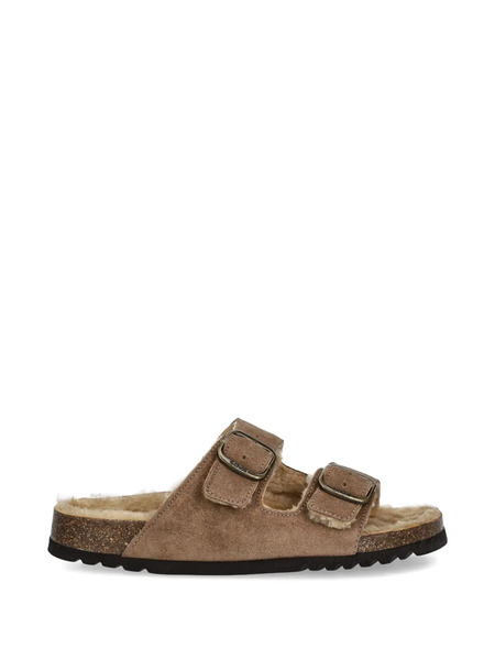  Scholl Josephine Buckle Sandals - Brown 