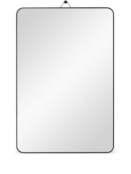 Schönbuch Medium View Wooden Wall Mirror (60cm X 40cm) - Black 