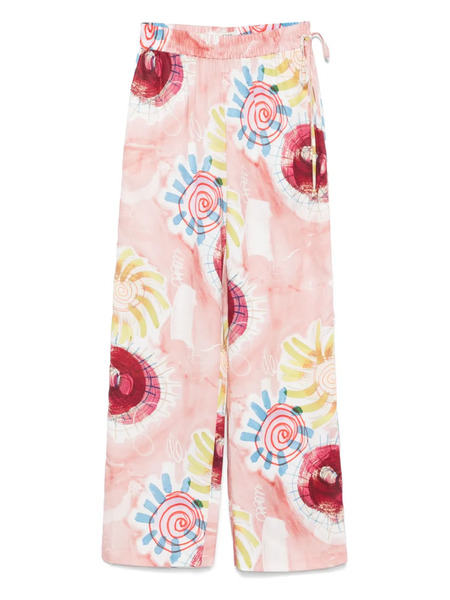  Scotch & Soda Graphic-print Trousers - Pink 