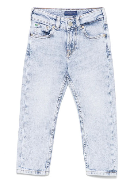  Scotch & Soda Kids Logo-patch Jeans - Blue 