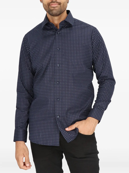  Scotch & Soda Micro-pattern Dress Shirt - Blue 