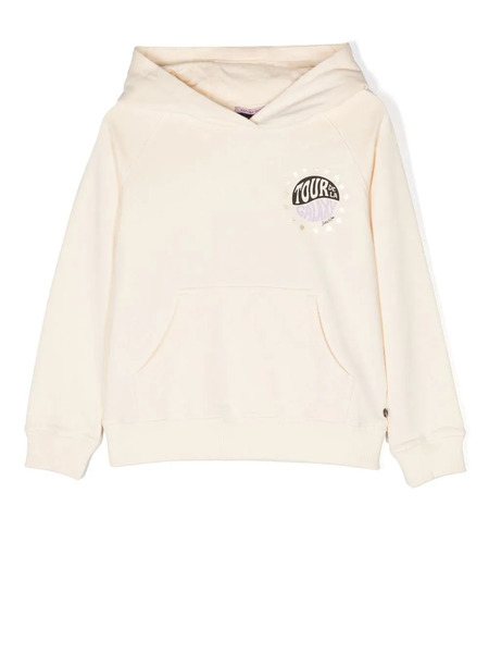  Scotch & Soda Slogan-print Cotton Hoodie - Neutrals 