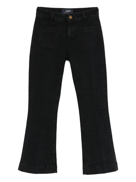  Seafarer Flap-pocket Flared Jeans - Black 