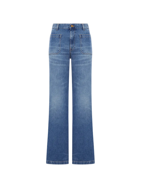  Seafarer Patch-pocket Flared Jeans - Blue 