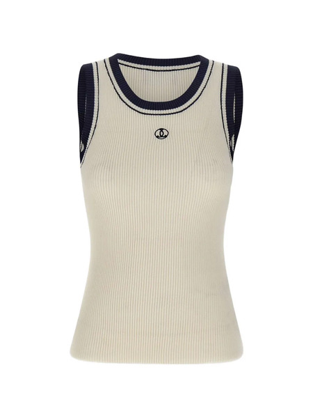  Seafarer Ribbed Logo-embroidered Top - Neutrals 