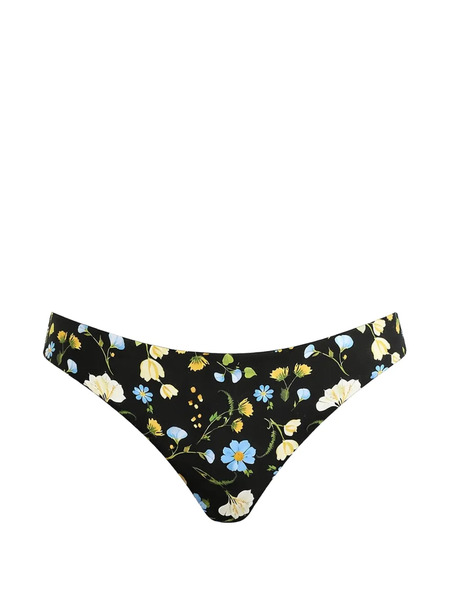 Seafolly Floral Bikini Bottom - Black 