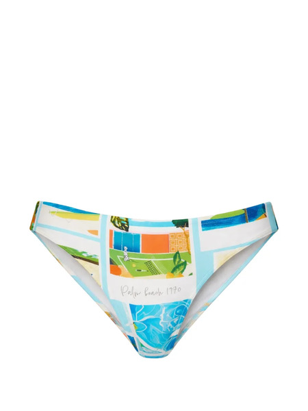  Seafolly Patterned Hipster Bikini - White 