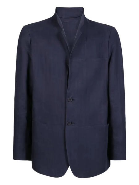  Sease Mandarin-collar Linen Jacket - Blue 