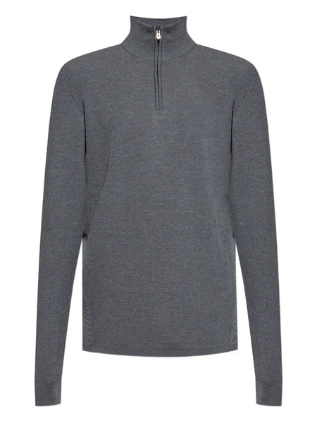  Sease Stand-collar Half-zip Sweater - Grey 