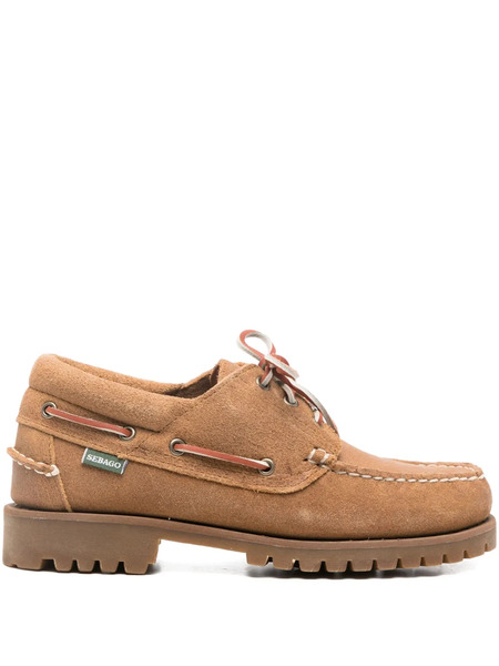  Sebago Acadia Suede Lace-up Loafers - Brown 