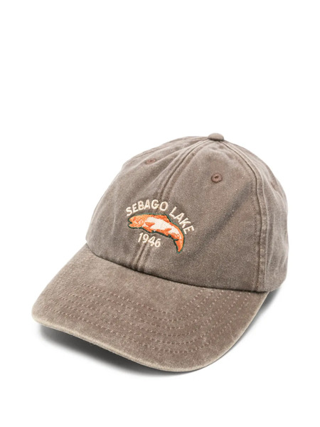  Sebago Connor Fish Embroidered Baseball Cap - Brown 