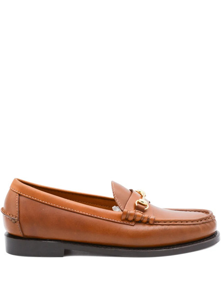  Sebago Horsebit Leather Loafers - Brown 