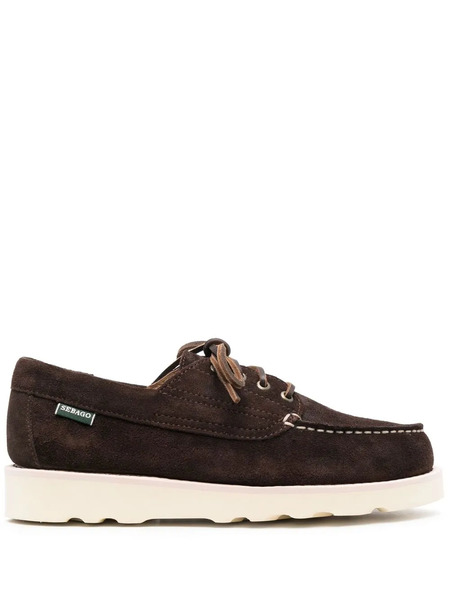  Sebago Lace-up Suede Boat Shoes - Brown 