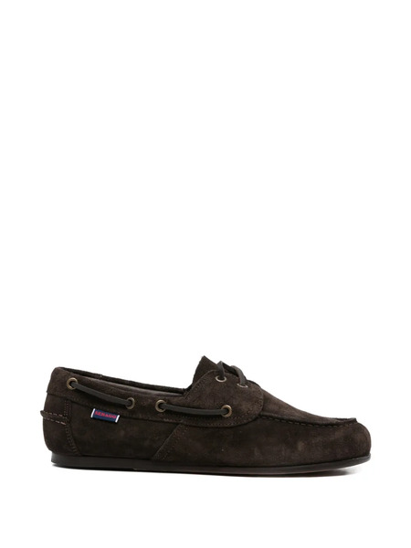  Sebago Laced Leather Sneakers - Brown 