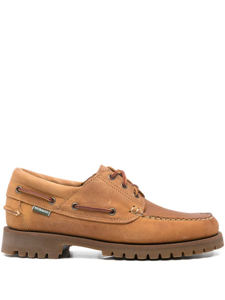 Sebago Leather Lace-up Boat Shoes - Brown 