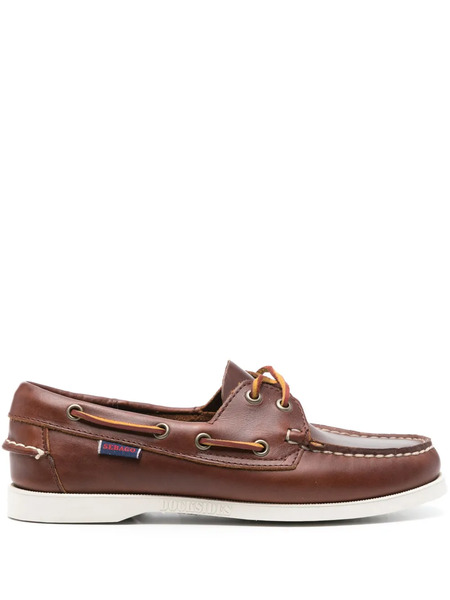  Sebago Portland Leather Boat Shoes - Brown 